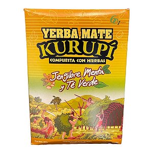 Erva Yerba Mate Kurupi Jengibre Menta 500gr