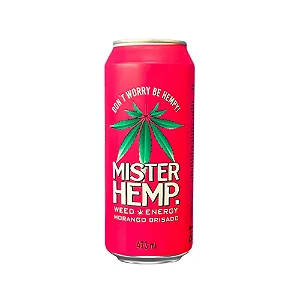 Energético Mister Hemp Morango Brisado Lata 473ml
