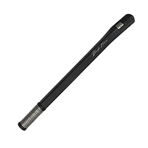 Bomba de Tereré Black Erva Quadrada c/ Mola Externa Preta Inox 20cm