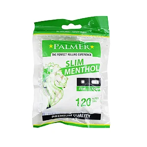 Filtro Palmer Slim Menthol Bag com 120 Filtros