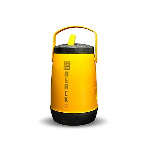 GARRAFA PLÁSTICA TÉRMICA BLACK ERVA AMARELO 2,5L