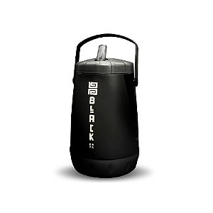 GARRAFA PLÁSTICA TÉRMICA BLACK ERVA PRETO 2,5L