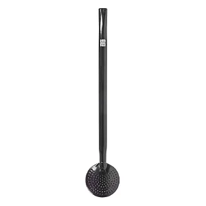 Bomba Tradicional para Chimarrão Black Erva Inox Preta  23cm