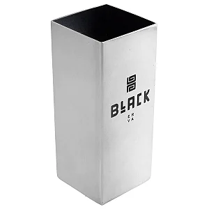 Copo Black Erva Inox Quadrado Inox 350ml