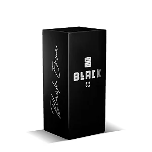 Copo Black Erva Inox Quadrado Preto 350ml