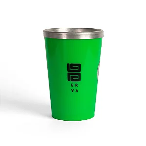 Copo Black Erva Térmico de Plástico Verde c/ Alumínio 300ml