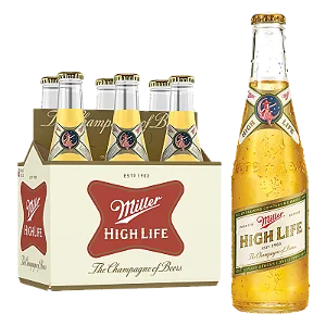 Pack 6un Cerveja Miller High Life Long Neck 355ml