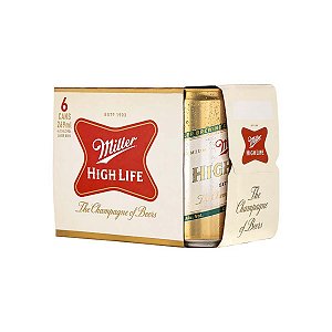 Pack 6un Cerveja Miller High Life Lata 296ml