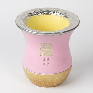 Cuia para Chimarrão Imitação de Madeira Rosa