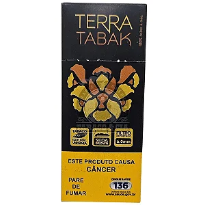 Tabaco Bolado Terra Tabak Seda Brown Maço 20un