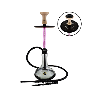 Narguile Kit Alfarid Storm Médio Rosa