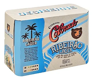 Pack 8un Cerveja Colorado Ribeirão Lager Lata 350ml