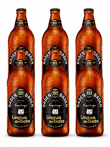 Pack 6un Cerveja Baden Kopenhagen Lingua de Gato Chocolate  600ml