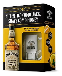 Kit Jack Daniels Honey 1L + 1 caneca
