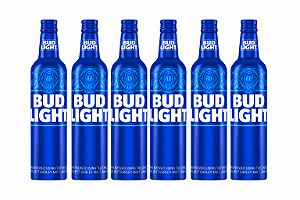 Pack 6un Cerveja Bud Light Aluminio Importada Long Neck 330ml