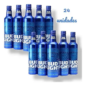 Cerveja Bud Light Aluminio Importada Long  330ml Caixa 24un