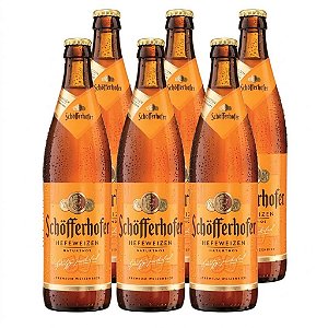 Pack 6un Cerveja Schofferhofer Trigo Garrafa 500ml