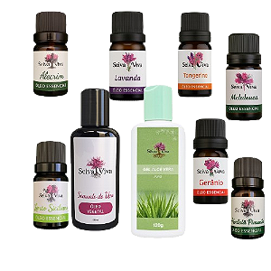 Kit Farmacinha Natural Com Óleos Essenciais