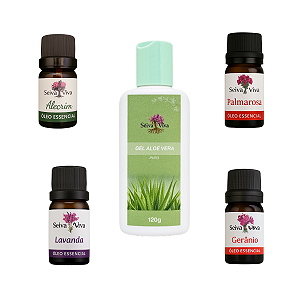 Kit Gel Capilar Fortalecedor com Aloe Vera e Óleos Essenciais