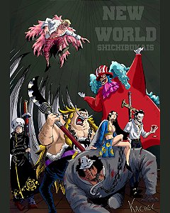 Pôster One Piece - Novos Shichibukai