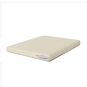 Capa Colchão Casal Bege com Zíper