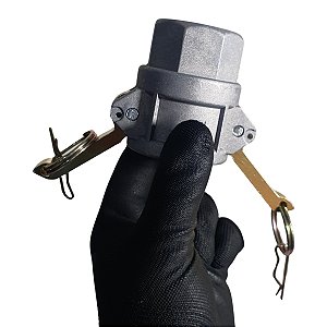 Engate Rápido Fêmea 1.1/2" x Rosca Macho 1.1/2" em Alumínio