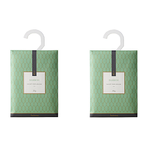 Kit 2 Sachês Perfumados Bamboo Gaveta Armário Antimofo 25Gr Via Aroma