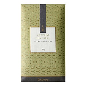 Sachê Perfumado Alecrim Silvestre Gaveta Armário Antimofo 10Gr Via Aroma