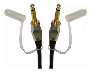 Cabo Pro Series P10 + P10 10 Metros Mxt Banhado A Ouro 24k