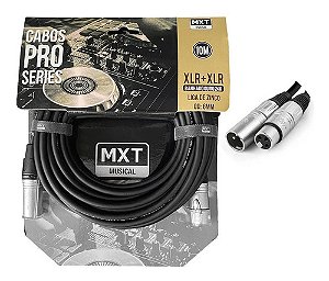 Cabo Microfone Xlr Xlr Balanceado Mxt Pro Series - 10 Metros
