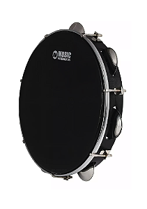 PANDEIRO ABS PRETO 10 PELE PRETA PHX