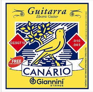 ENCORDOAMENTO PARA GUITARRA 0.10 GIANNINI CANARIO