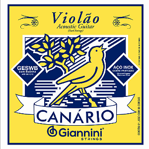 ENCORDOAMENTO PARA VIOLÃO AÇO COM BOLINHA GIANNINI CANARIO