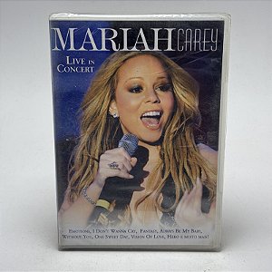 Dvd Mariah Carey - Live In Concert