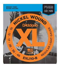 ENCORDOAMENTO PARA GUITARRA 0.10/0.46 NICKEL WOUND DADDARIO