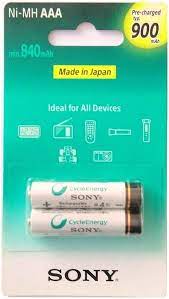 PILHA RECARREGAVEL AAA SONY C/2 900MAH