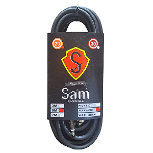 CABO SAM XLRF+P10 5MTS