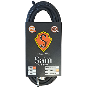 CABO SAM XLRF+P10 3 METROS