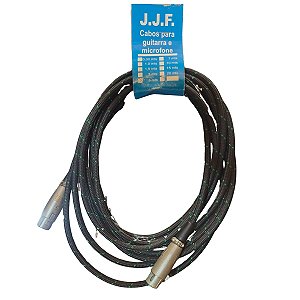 CABO XLR FEMEA+XLR FEMEA J.J.F REVESTIDO 5 METROS