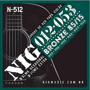 ENCORDOAMENTO PARA VIOLÃO AÇO 0.12 85/15 NIG