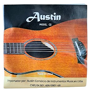 ENCORDOAMENTO PARA VIOLÃO AÇO COM BOLINHA AUSTIN CS