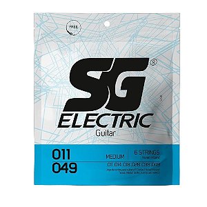 ENCORDOAMENTO PARA GUITARRA 0.11/0.49 MEDIUM SG