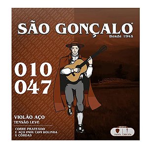 ENCORDOAMENTO PARA VIOLÃO AÇO 0,10/0.47 SÃO GONÇALO