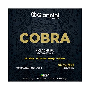 ENCORDOAMENTO PARA VIOLA RIO ABAIXO COBRA GIANNINI