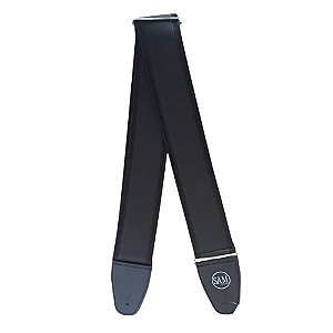ALÇA CORREIA SAM CK5/7 COURO PRETO ALMOFADADA