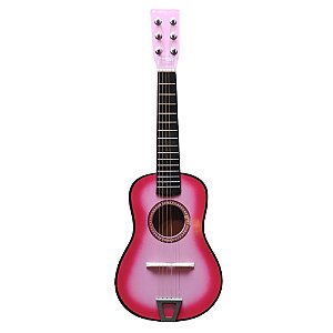 MINI VIOLÃO ROSA INFANTIL DE BRINQUEDO