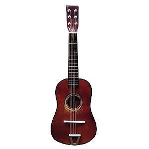 MINI VIOLÃO CASTANHO INFANTIL DE BRINQUEDO