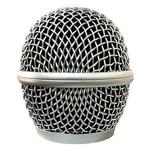 GLOBO METÁLICO PRATA P/ MICROFONE SEM FIO MXT UHF202