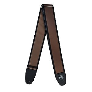 ALÇA CORREIA SAM CK5/7 COURO MARROM ALMOFADADA