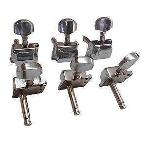 TARRAXA PARA VIOLÃO SEMI BLINDADA CROMADA PINO FINO 211 DEVAL